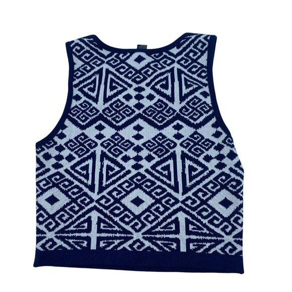 Forever 21 Knit Crop Top Aztec Southwestern Size Small NWT - Picture 2 of 8